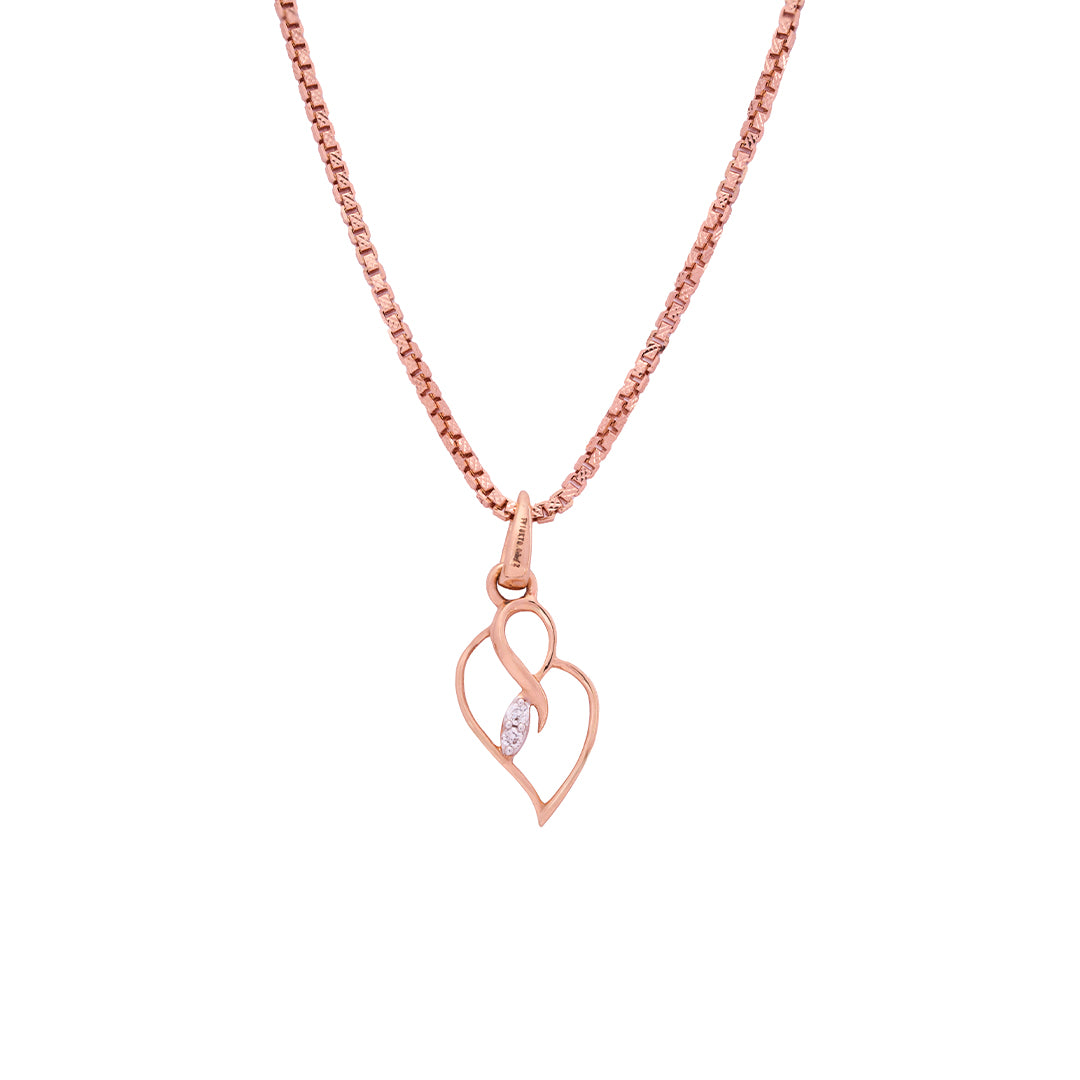 Rose Gold Diamond Pendant