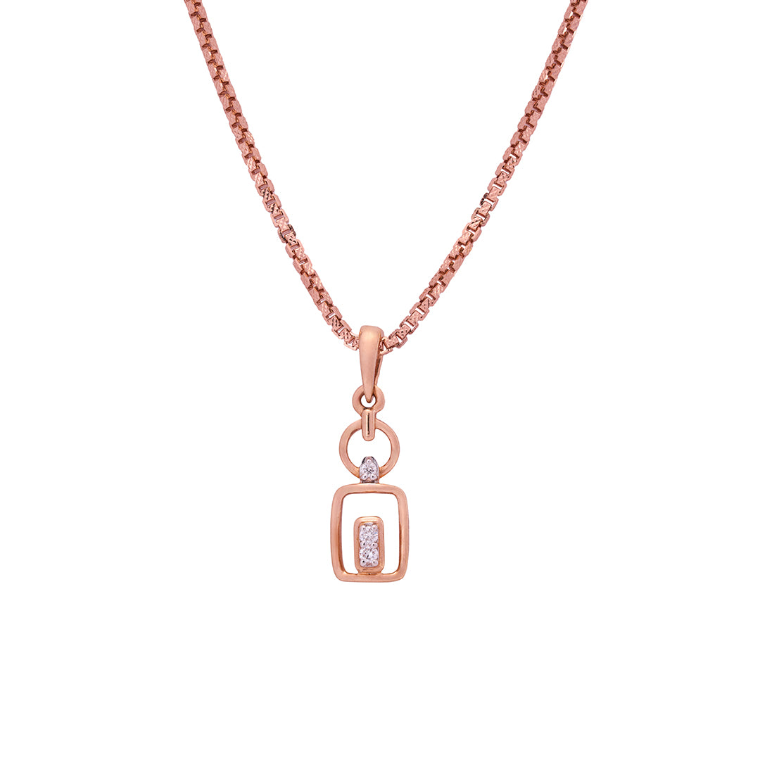 Rose Gold Diamond Pendant