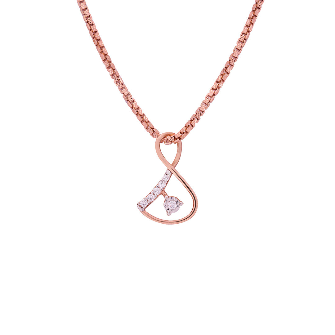 Rose Gold Diamond Pendant