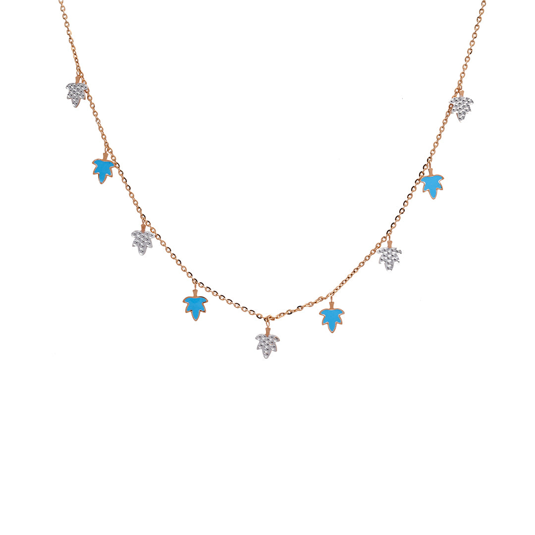 18ct Gold Necklace with Charms