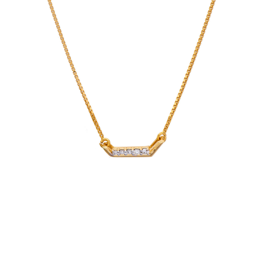 Rose Gold Diamond Necklace