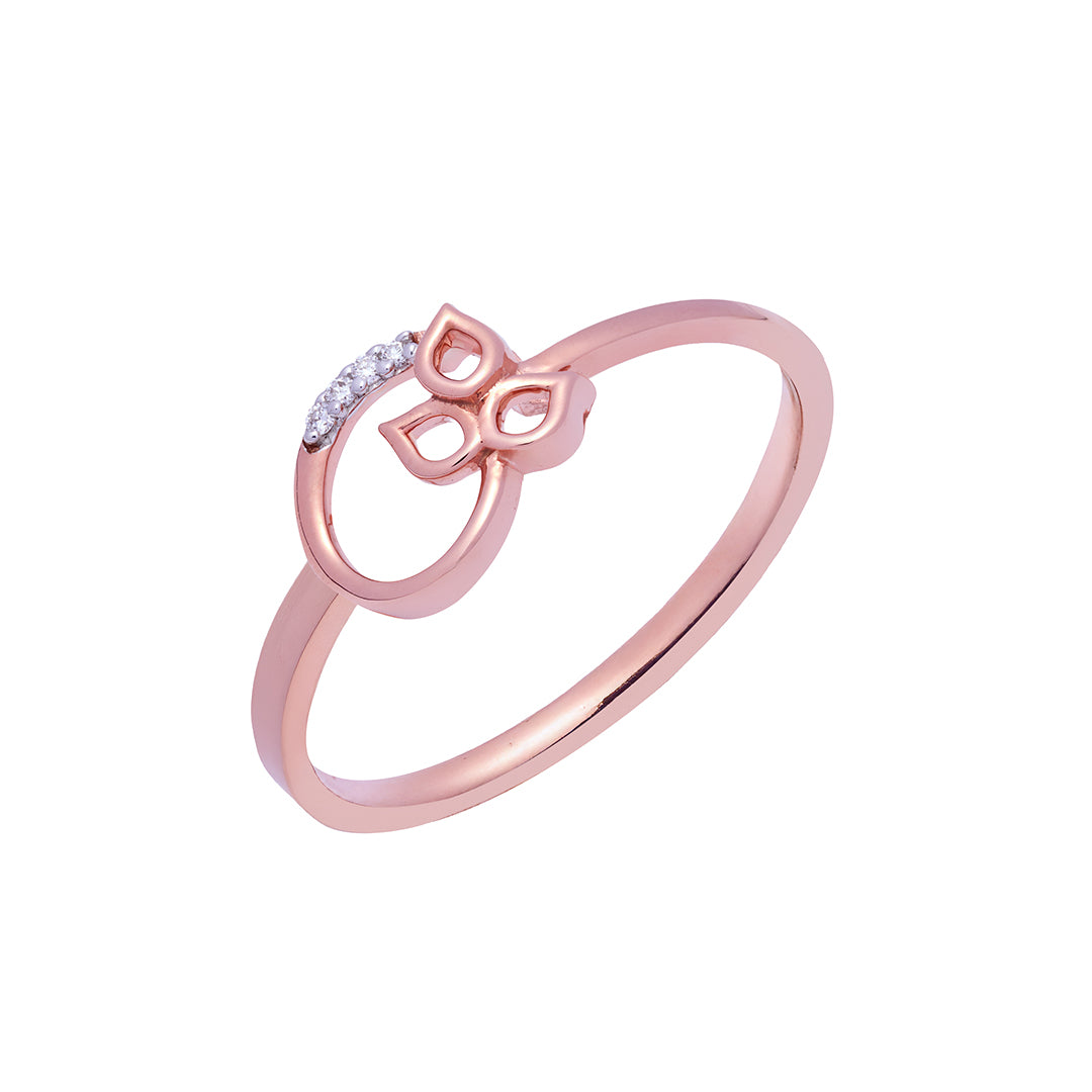 Diamond Rose Gold Ring for Women