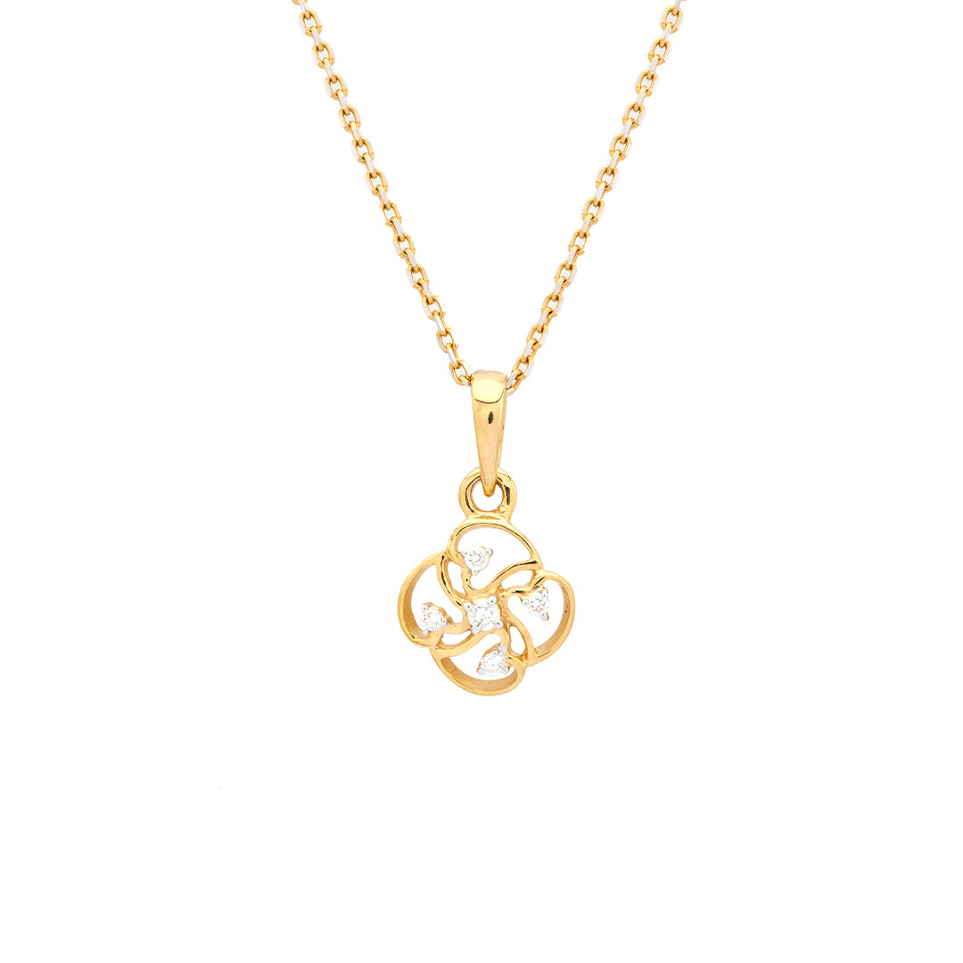 Diamond Yellow Gold Pendant