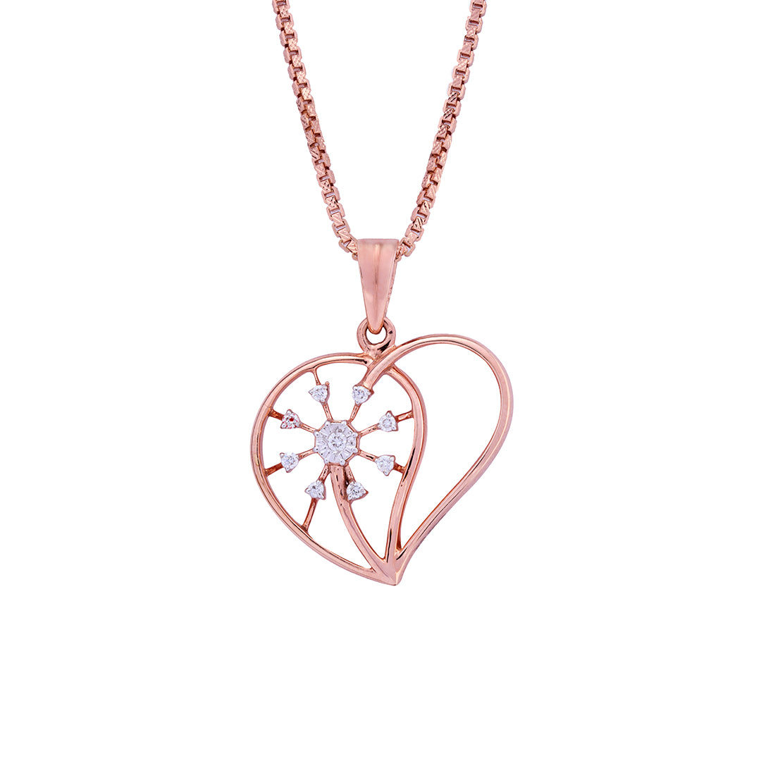 Rose Gold Diamond Pendant