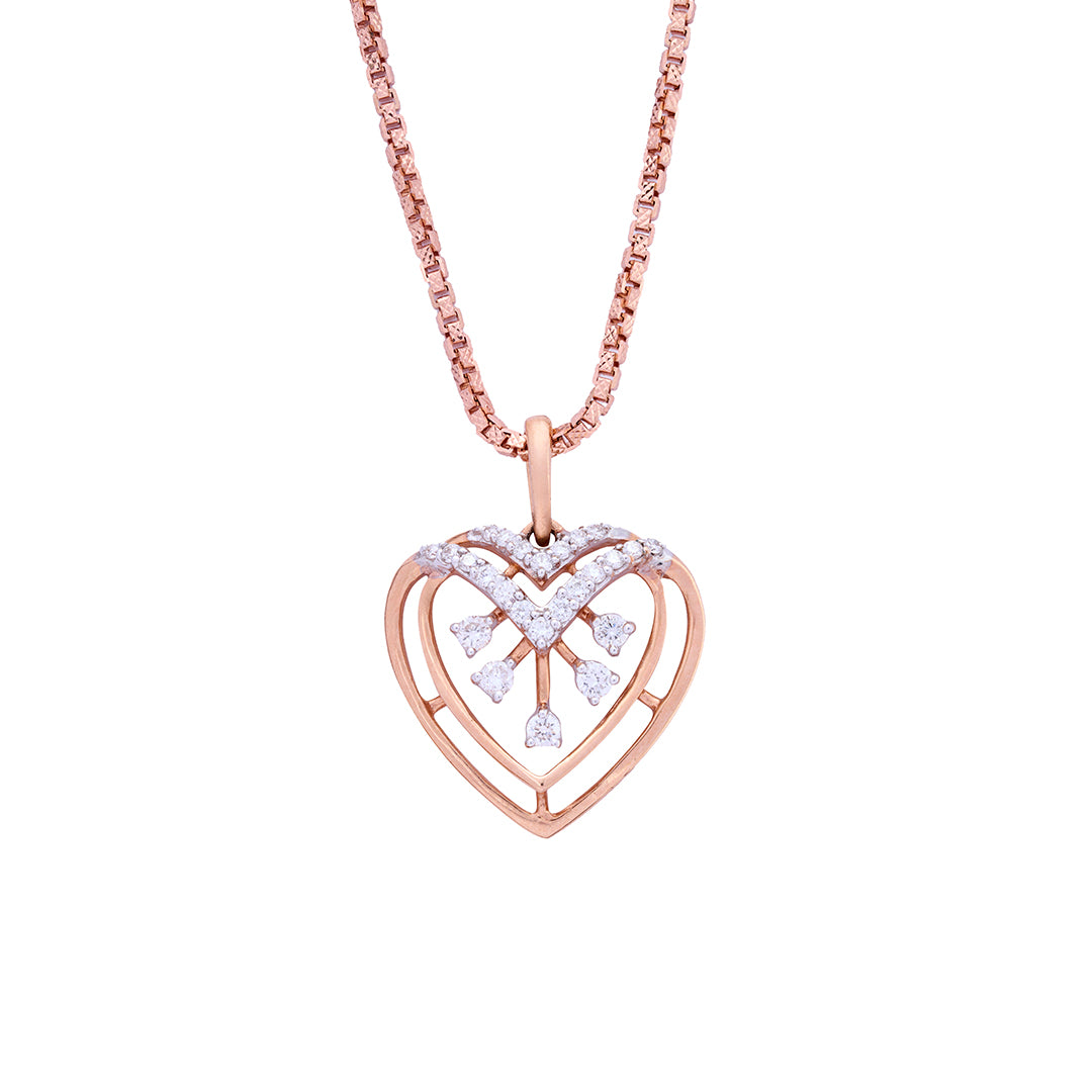 Rose Gold Diamond Pendant