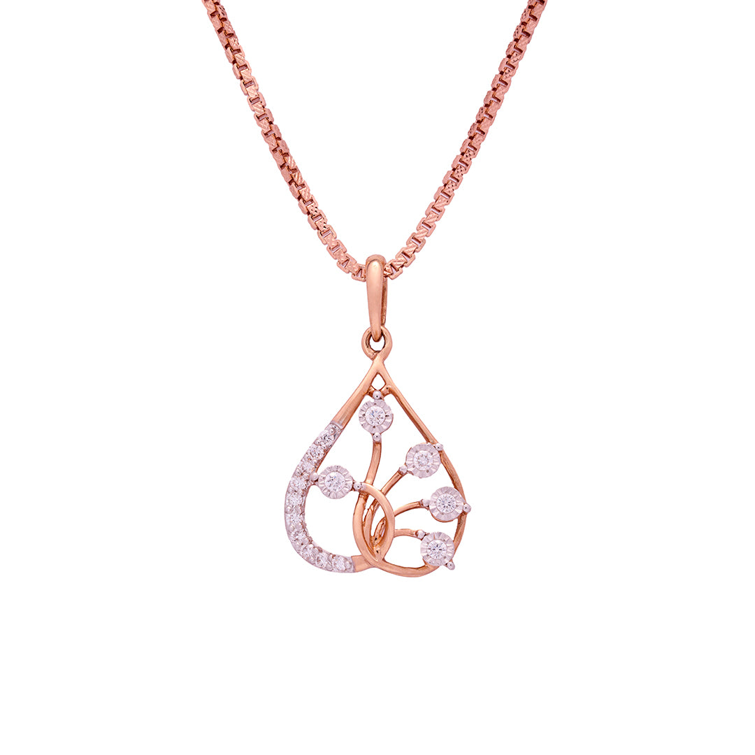 Rose Gold Diamond Pendant