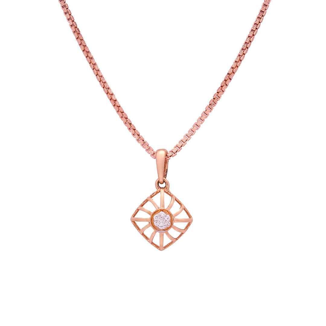 Rose Gold Diamond Pendant