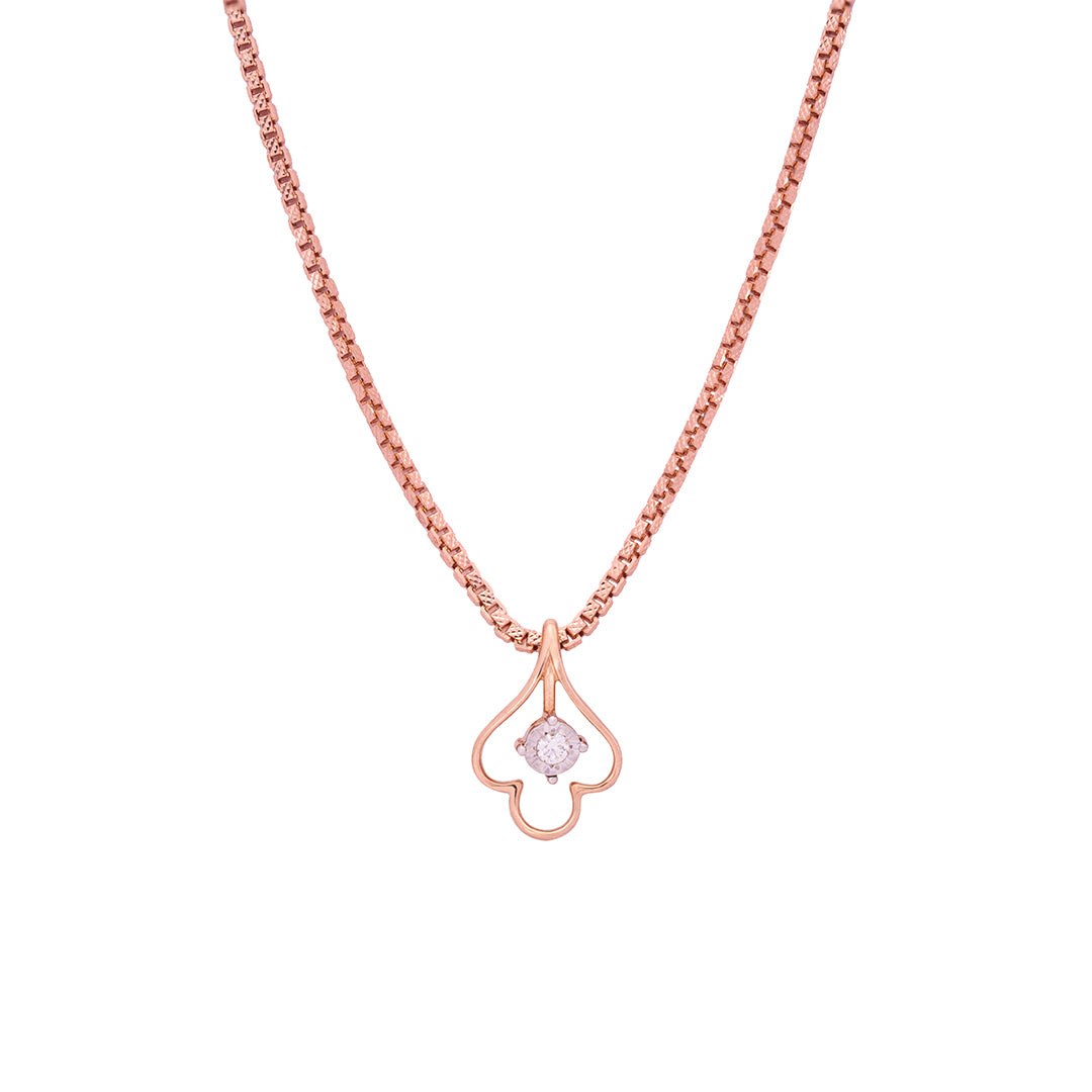 Rose Gold Diamond Pendant