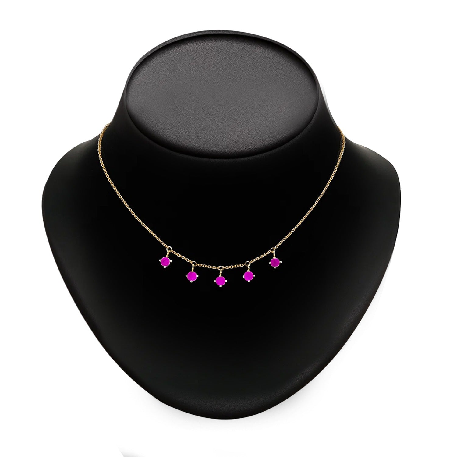 Ruby Dangling Necklace