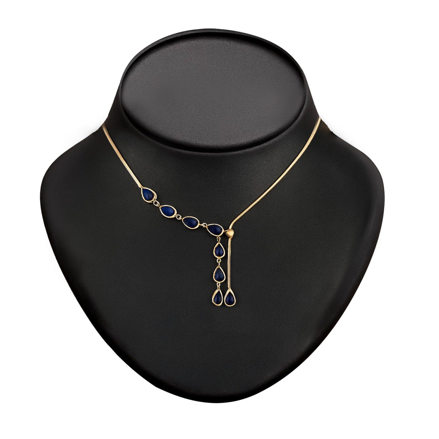 rose gold necklace with lavender color stones